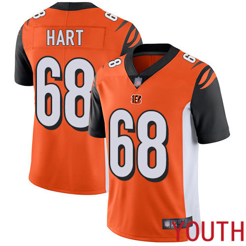 Cincinnati Bengals Limited Orange Youth Bobby Hart Alternate Jersey NFL Footballl #68 Vapor Untouchable->youth nfl jersey->Youth Jersey